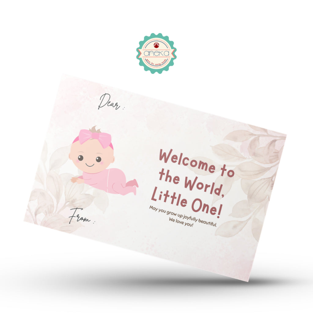 ANEKA - Greeting Card / Gift Card / Kartu Ucapan Buket Wisuda Polos Motif 7cm x 10cm