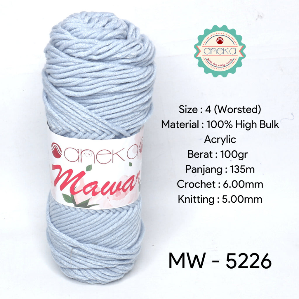 KATALOG - Benang Rajut Mawar / Soft Acrylic Yarn / 8 ply Milk Cotton Worsted / Katun Susu PART 3