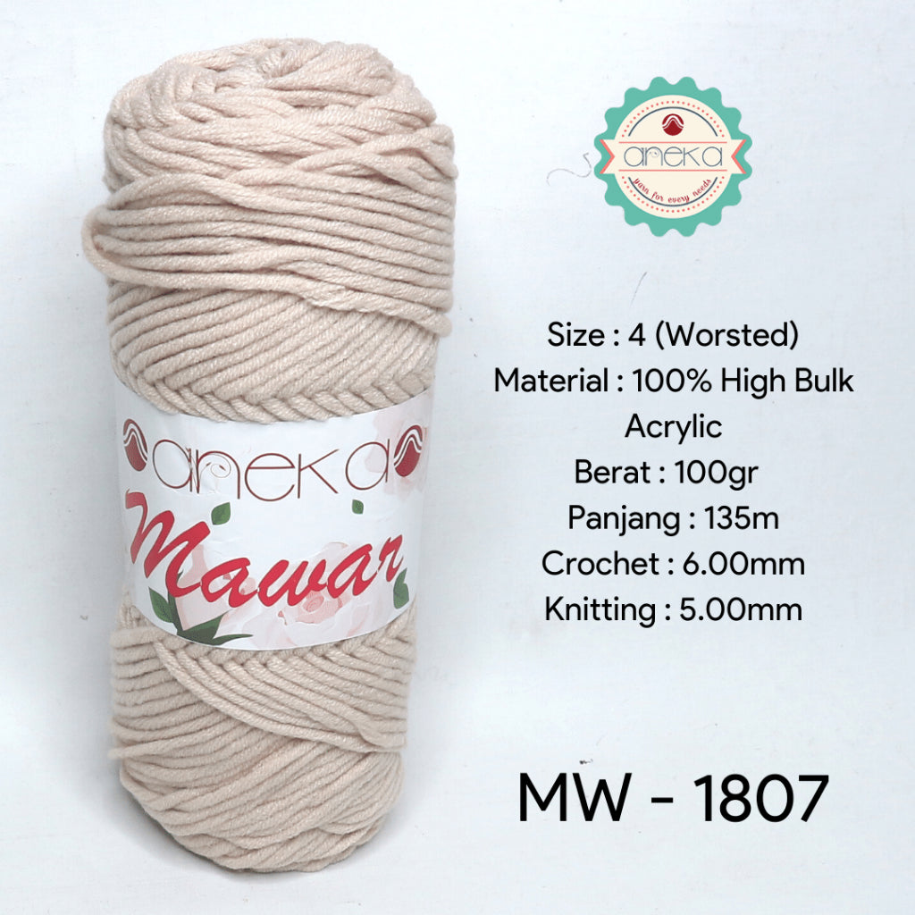 KATALOG - Benang Rajut Mawar / Soft Acrylic Yarn / 8 ply Milk Cotton Worsted / Katun Susu PART 3