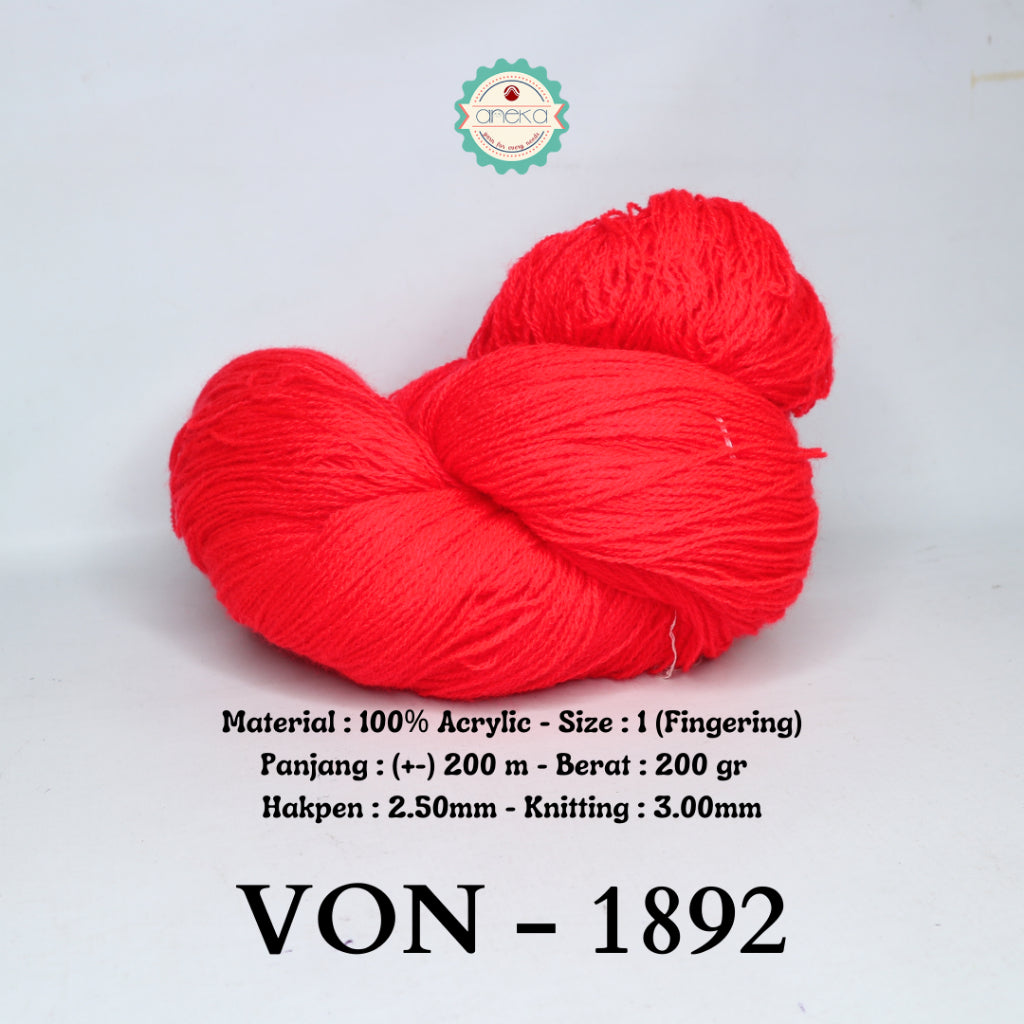 KATALOG - Benang Rajut Wool / Wol / Siet Yarn 200 gram VONEL (BENTUK HANK, TIDAK DIGULUNG) PART 1