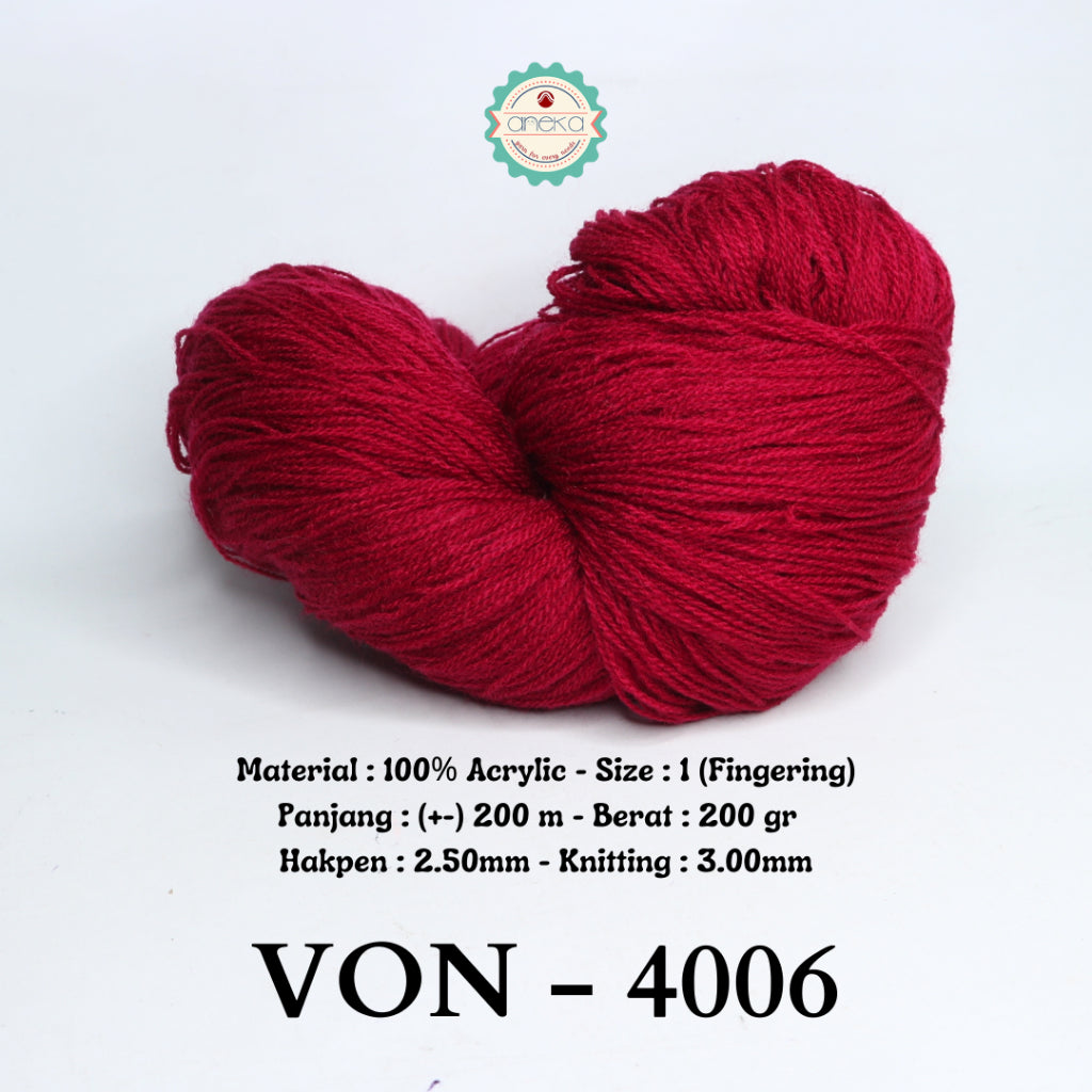 KATALOG - Benang Rajut Wool / Wol / Siet Yarn 200 gram VONEL (BENTUK HANK, TIDAK DIGULUNG) PART 1