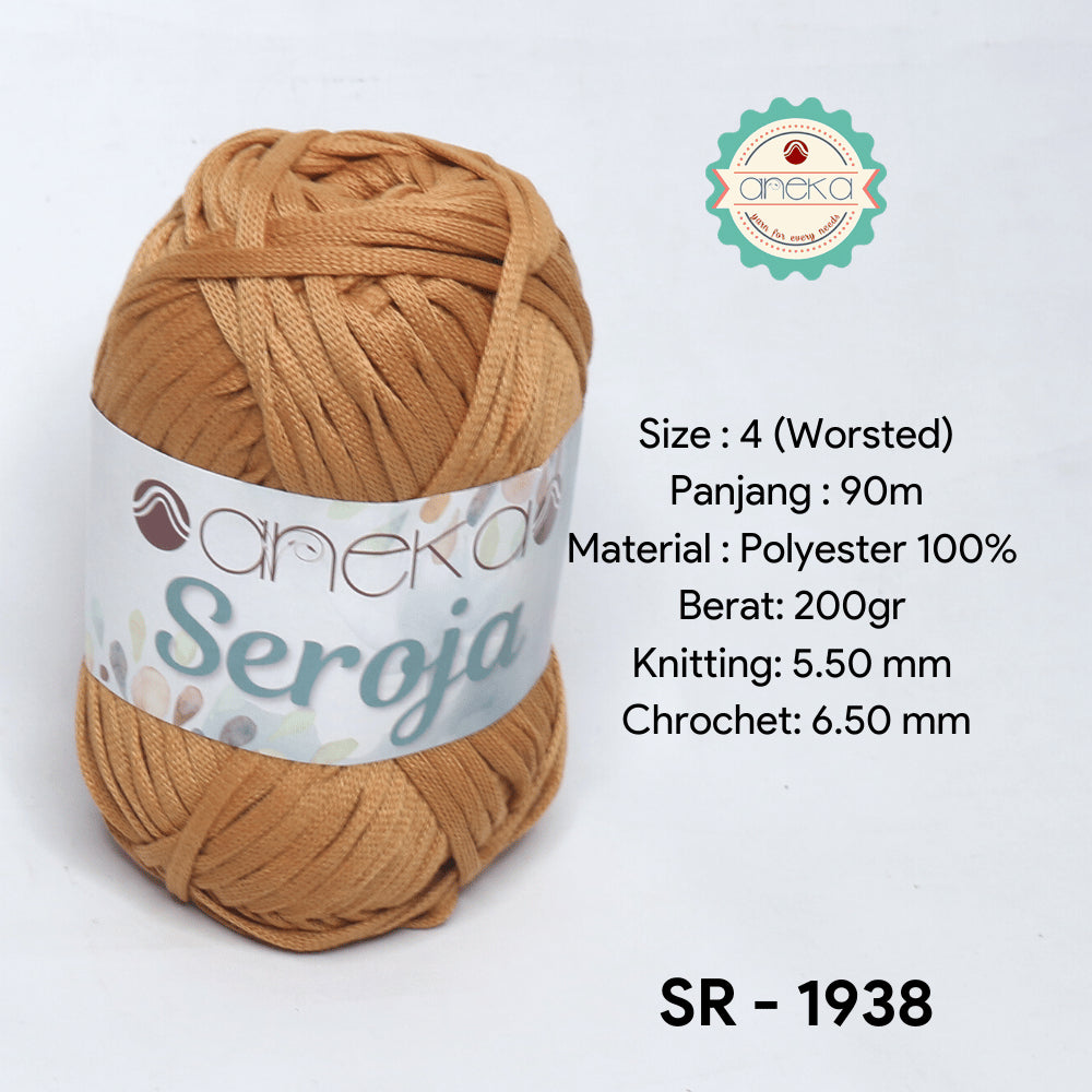 KATALOG - Benang Rajut Seroja / Pipih / Spaghetti Yarn - 200 GRAM