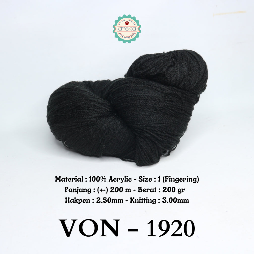 KATALOG - Benang Rajut Wool / Wol / Siet Yarn 200 gram VONEL (BENTUK HANK, TIDAK DIGULUNG) PART 1