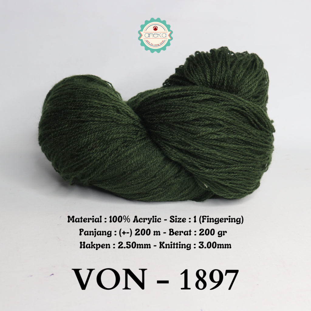 KATALOG - Benang Rajut Wool / Wol / Siet Yarn 200 gram VONEL (BENTUK HANK, TIDAK DIGULUNG) PART 2
