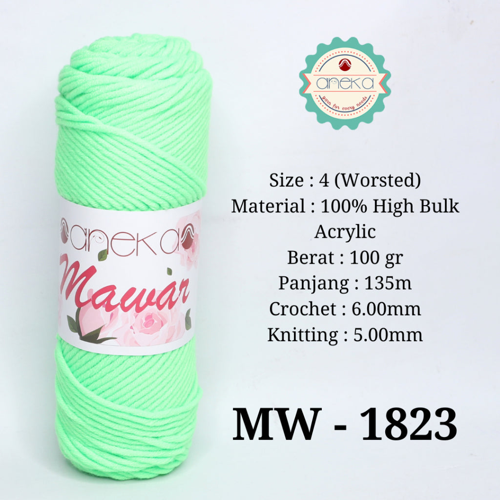 KATALOG - Benang Rajut Mawar / Soft Acrylic Yarn / 8 ply Milk Cotton Worsted / Katun Susu PART 3