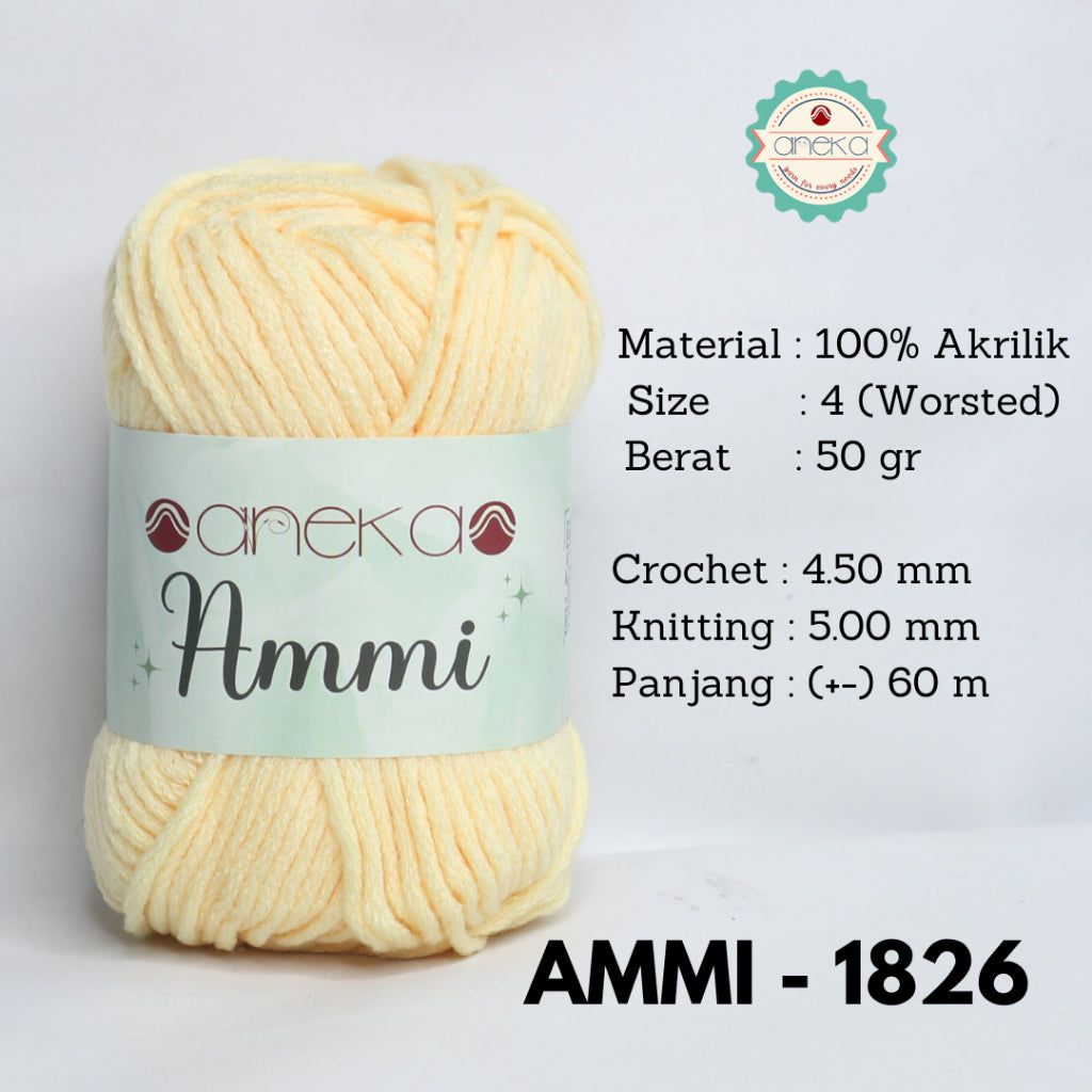 KATALOG - Benang Rajut Ammi / 100% Acrylic / 6 Ply Akrilik