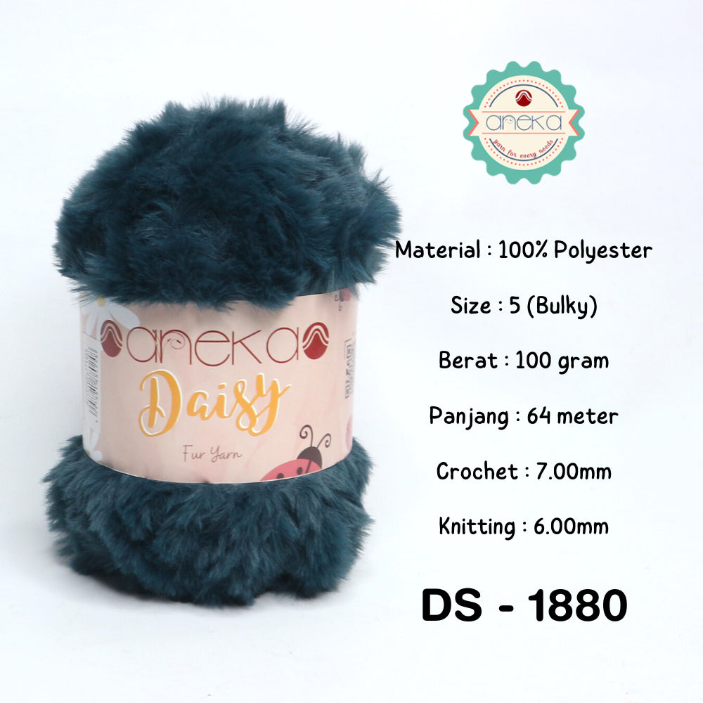 KATALOG - Benang Rajut Bulu Daisy (Fur Yarn) / Soft Fluffy Fur Faux Polyester 2
