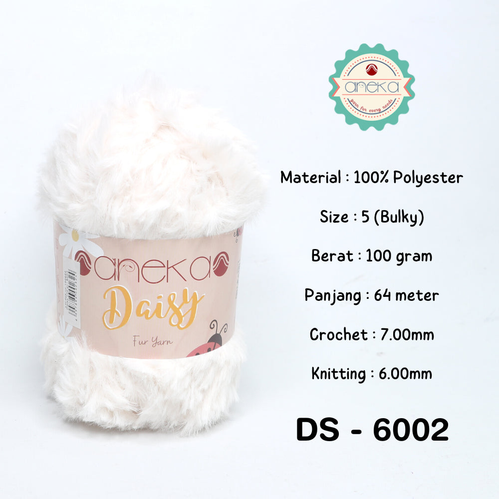 KATALOG - Benang Rajut Bulu Daisy (Fur Yarn) / Soft Fluffy Fur Faux Polyester 2