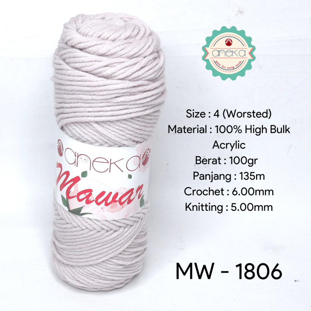 KATALOG - Benang Rajut Mawar / Soft Acrylic Yarn / 8 ply Milk Cotton Worsted / Katun Susu PART 3
