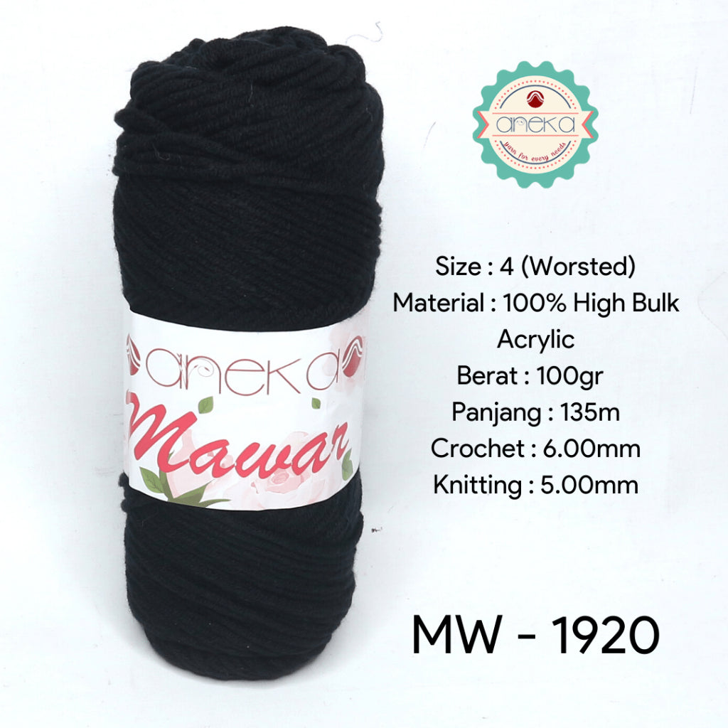 KATALOG - Benang Rajut Mawar / Soft Acrylic Yarn / 8 ply Milk Cotton Worsted / Katun Susu PART 1
