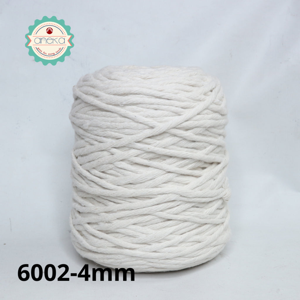 Cotton Rope Thread / Single Strand Macrame Makrame Color 1kg 3mm-4mm