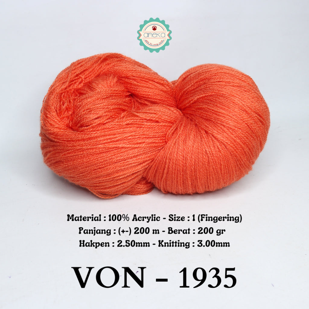 KATALOG - Benang Rajut Wool / Wol / Siet Yarn 200 gram VONEL (BENTUK HANK, TIDAK DIGULUNG) PART 1
