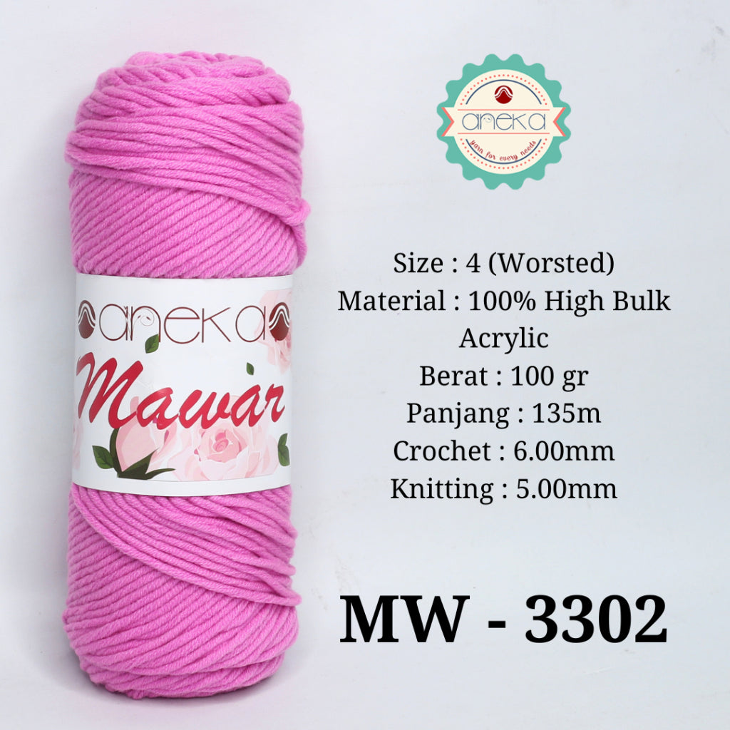 KATALOG - Benang Rajut Mawar / Soft Acrylic Yarn / 8 ply Milk Cotton Worsted / Katun Susu PART 3