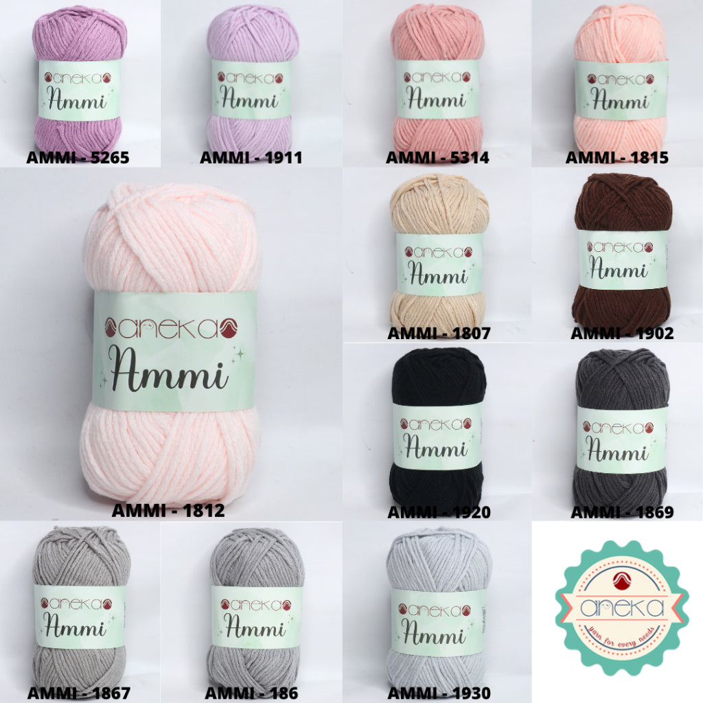 KATALOG - Benang Rajut Ammi / 100% Acrylic / 6 Ply Akrilik