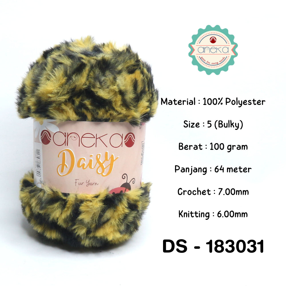 KATALOG - Benang Rajut Bulu Daisy (Fur Yarn) / Soft Fluffy Fur Faux Polyester 2