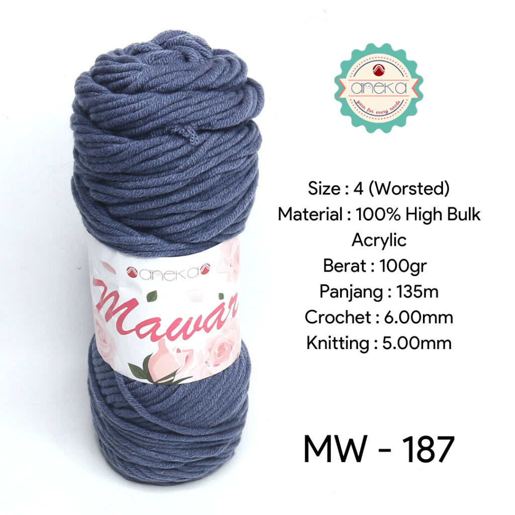 KATALOG - Benang Rajut Mawar / Soft Acrylic Yarn / 8 ply Milk Cotton Worsted / Katun Susu PART 1