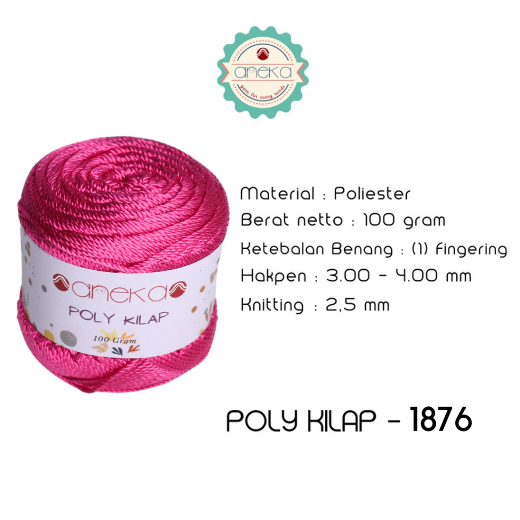 KATALOG - PREMIUM Benang Rajut Polyester/ Poliester / Poli Poly Kilap Warna PART 2