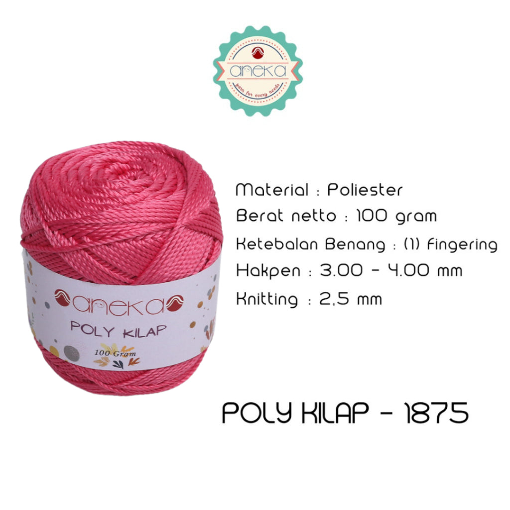 KATALOG - PREMIUM Benang Rajut Polyester/ Poliester / Poli Poly Kilap Warna PART 1