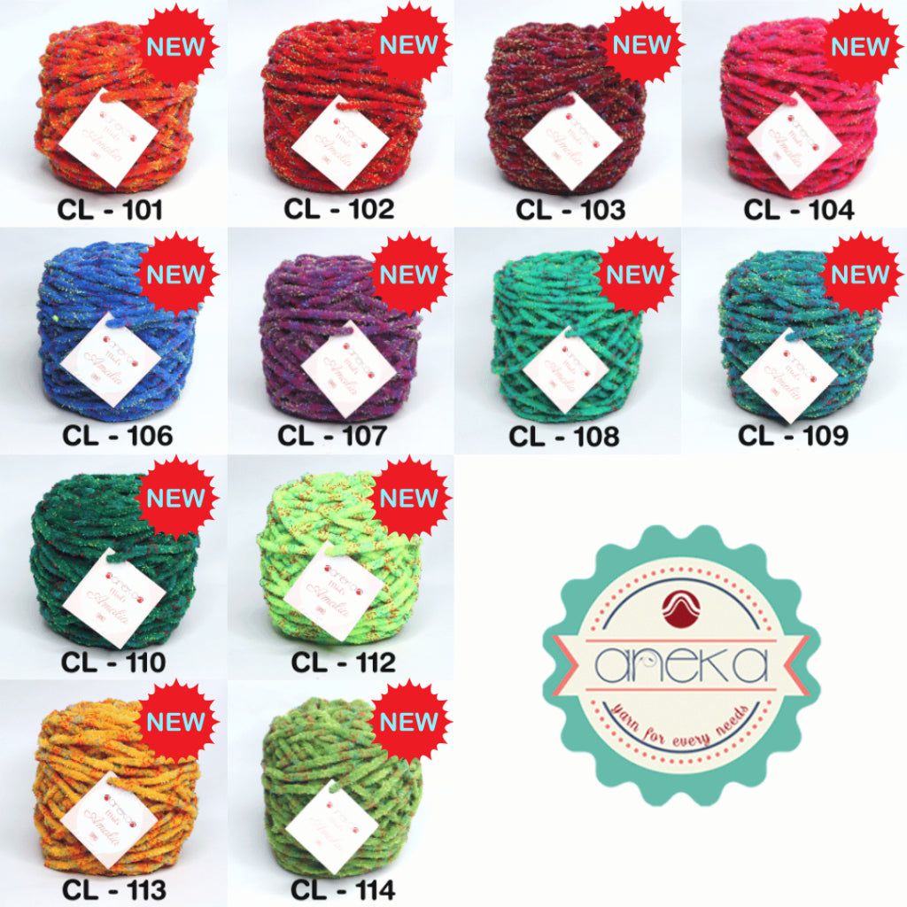 KATALOG - Benang Rajut Chenille Midi Amalia Yarn PART 4