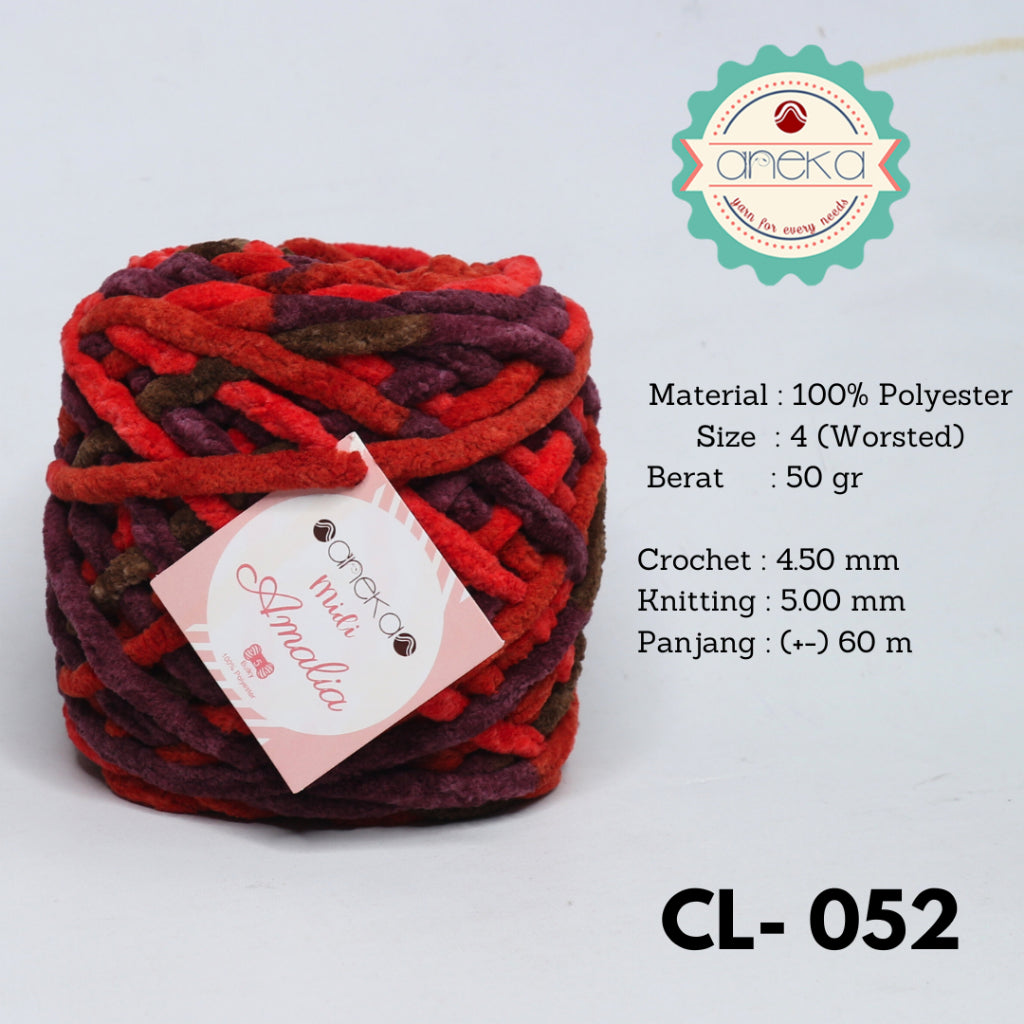 KATALOG - Benang Rajut Chenille Midi Amalia Yarn PART 2