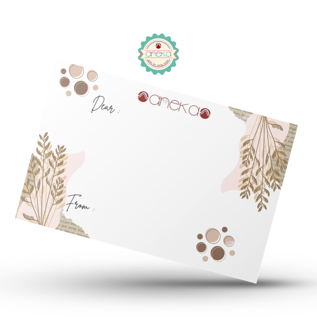 ANEKA - Greeting Card / Gift Card / Kartu Ucapan Buket Wisuda Polos Motif 7cm x 10cm