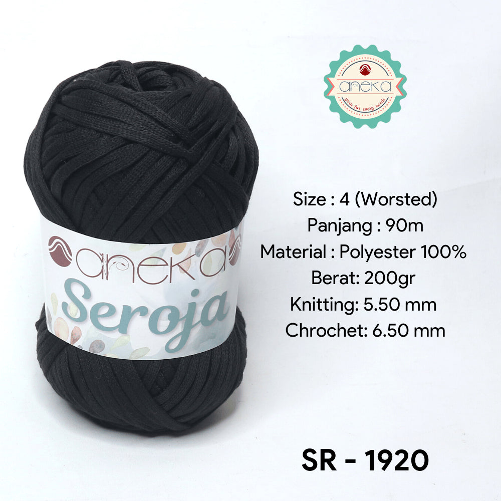 KATALOG - Benang Rajut Seroja / Pipih / Spaghetti Yarn - 200 GRAM