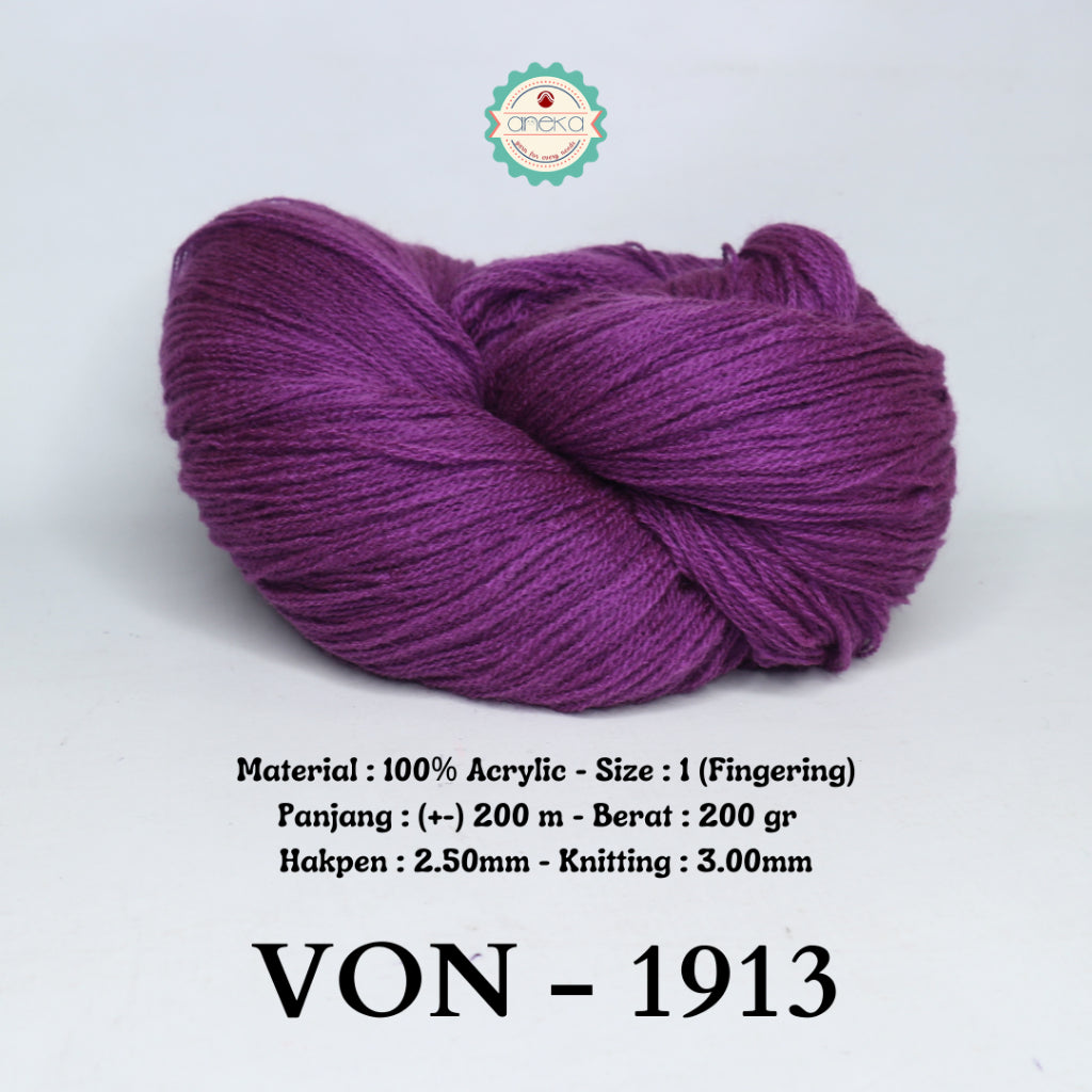 KATALOG - Benang Rajut Wool / Wol / Siet Yarn 200 gram VONEL (BENTUK HANK, TIDAK DIGULUNG) PART 2