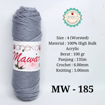 KATALOG - Benang Rajut Mawar / Soft Acrylic Yarn / 8 ply Milk Cotton Worsted / Katun Susu PART 3