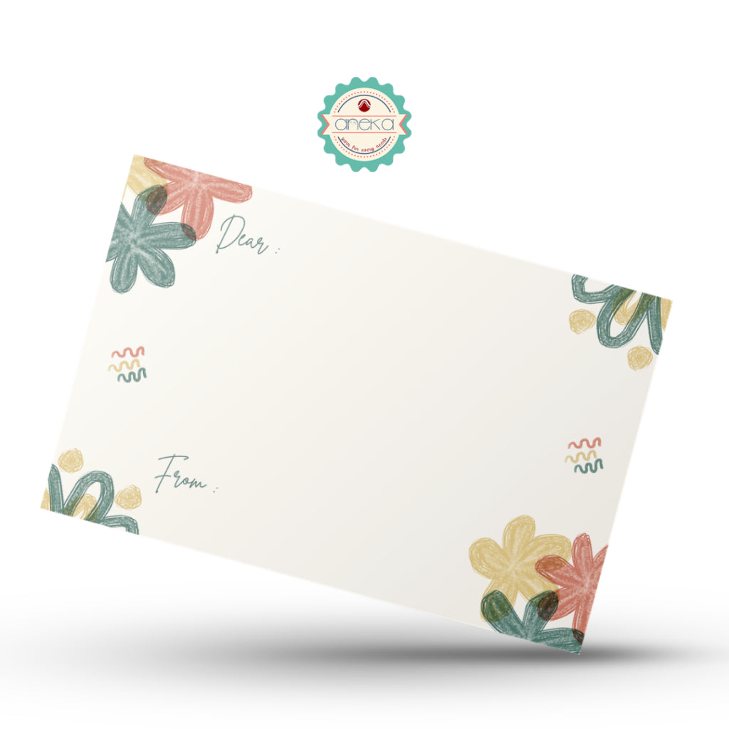 ANEKA - Greeting Card / Gift Card / Kartu Ucapan Buket Wisuda Polos Motif 7cm x 10cm