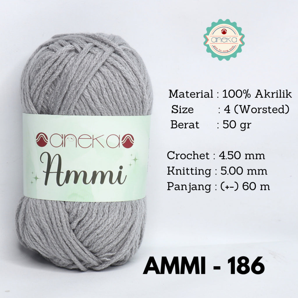 KATALOG - Benang Rajut Ammi / 100% Acrylic / 6 Ply Akrilik