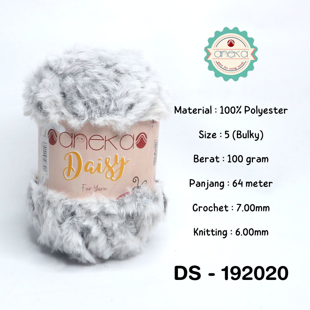 KATALOG - Benang Rajut Bulu Daisy (Fur Yarn) / Soft Fluffy Fur Faux Polyester 2