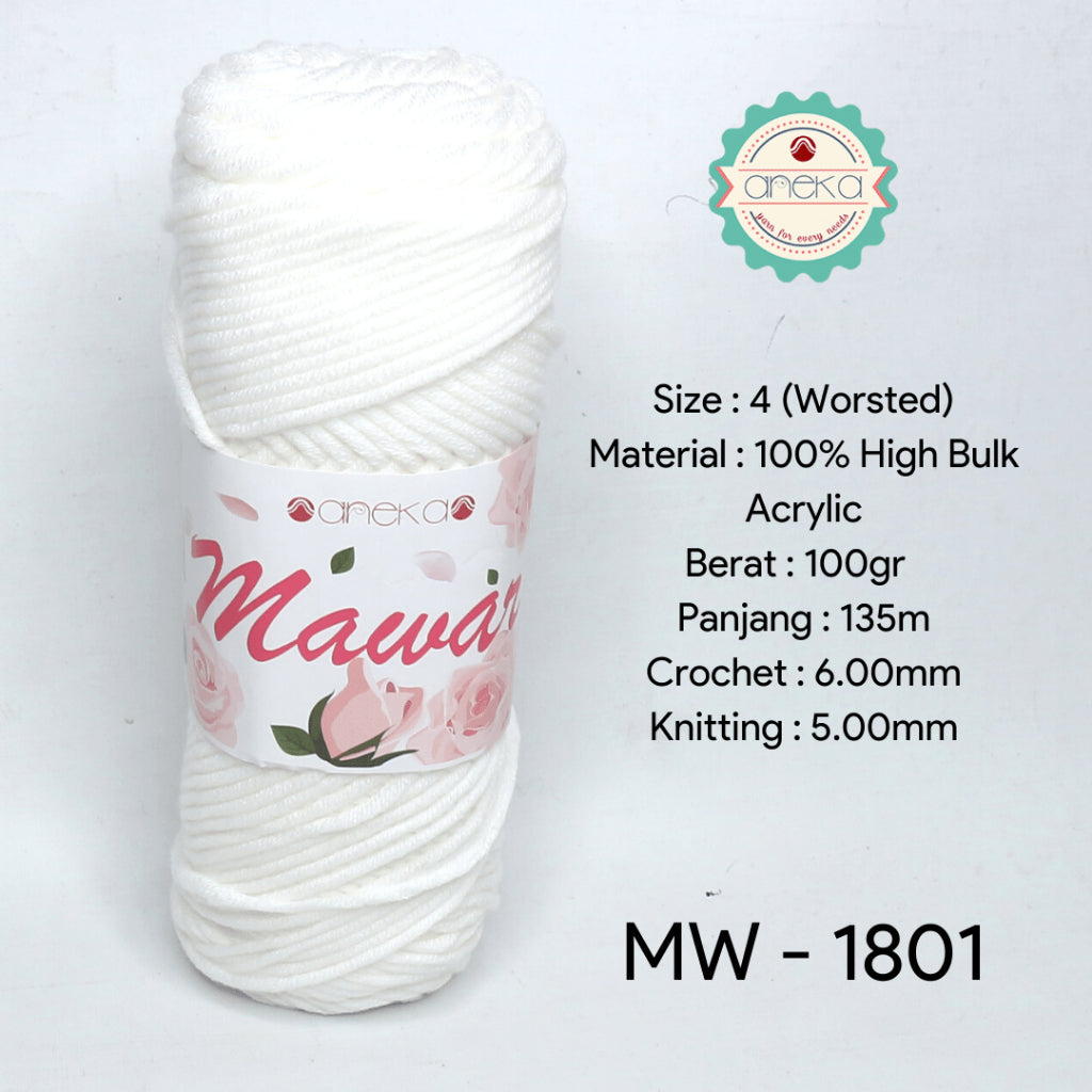 KATALOG - Benang Rajut Mawar / Soft Acrylic Yarn / 8 ply Milk Cotton Worsted / Katun Susu PART 3