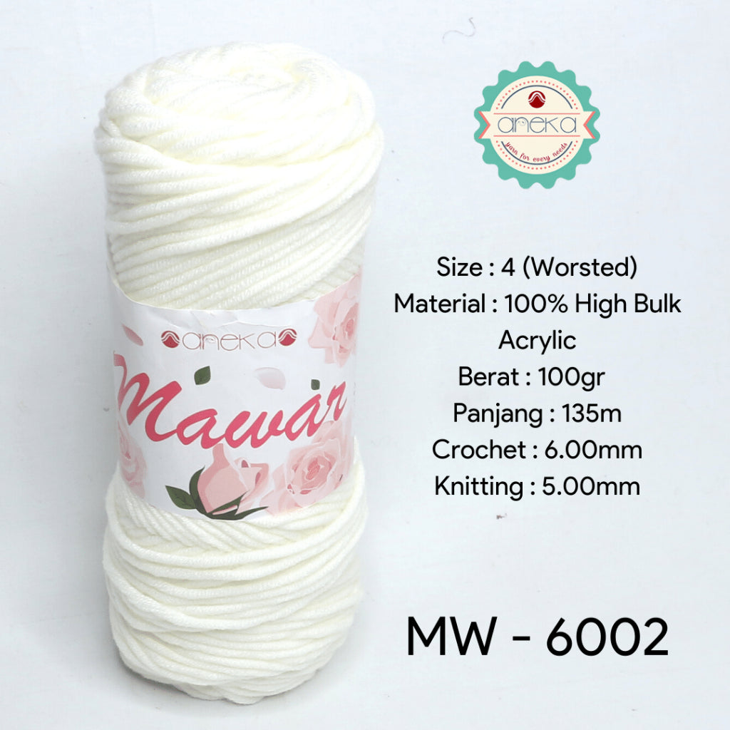 KATALOG - Benang Rajut Mawar / Soft Acrylic Yarn / 8 ply Milk Cotton Worsted / Katun Susu PART 3