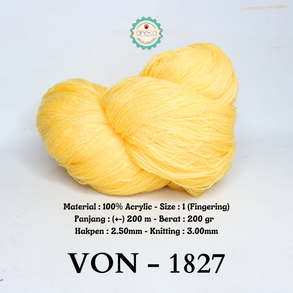KATALOG - Benang Rajut Wool / Wol / Siet Yarn 200 gram VONEL (BENTUK HANK, TIDAK DIGULUNG) PART 1