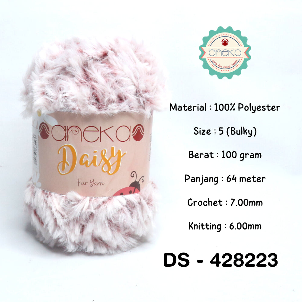 KATALOG - Benang Rajut Bulu Daisy (Fur Yarn) / Soft Fluffy Fur Faux Polyester 2