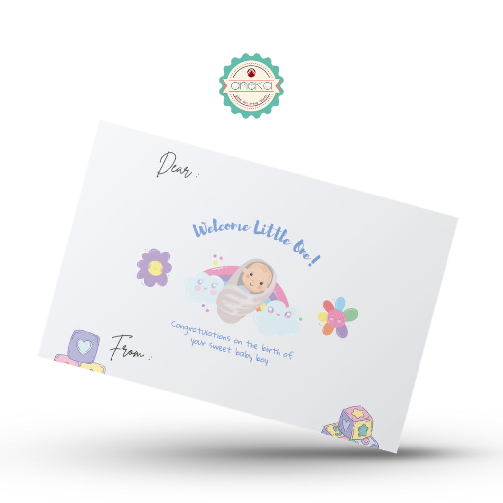 ANEKA - Greeting Card / Gift Card / Kartu Ucapan Buket Wisuda Polos Motif 7cm x 10cm