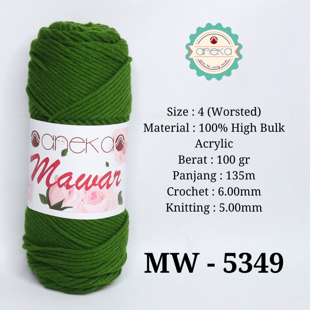 KATALOG - Benang Rajut Mawar / Soft Acrylic Yarn / 8 ply Milk Cotton Worsted / Katun Susu PART 3