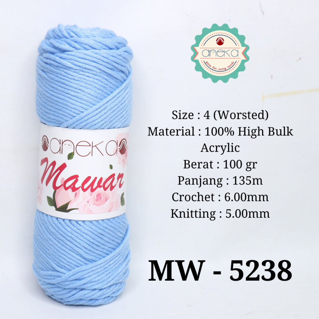 KATALOG - Benang Rajut Mawar / Soft Acrylic Yarn / 8 ply Milk Cotton Worsted / Katun Susu PART 3