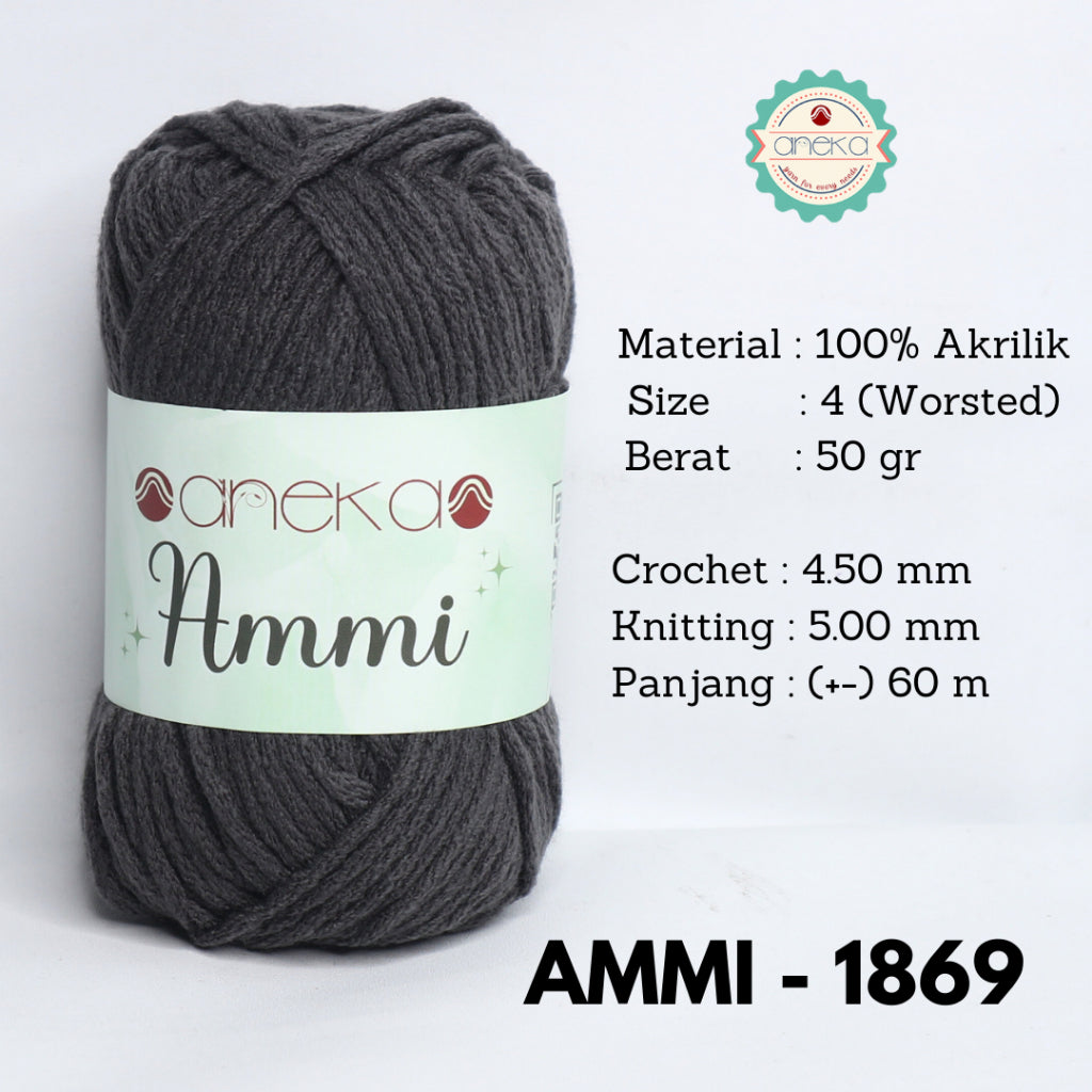 KATALOG - Benang Rajut Ammi / 100% Acrylic / 6 Ply Akrilik