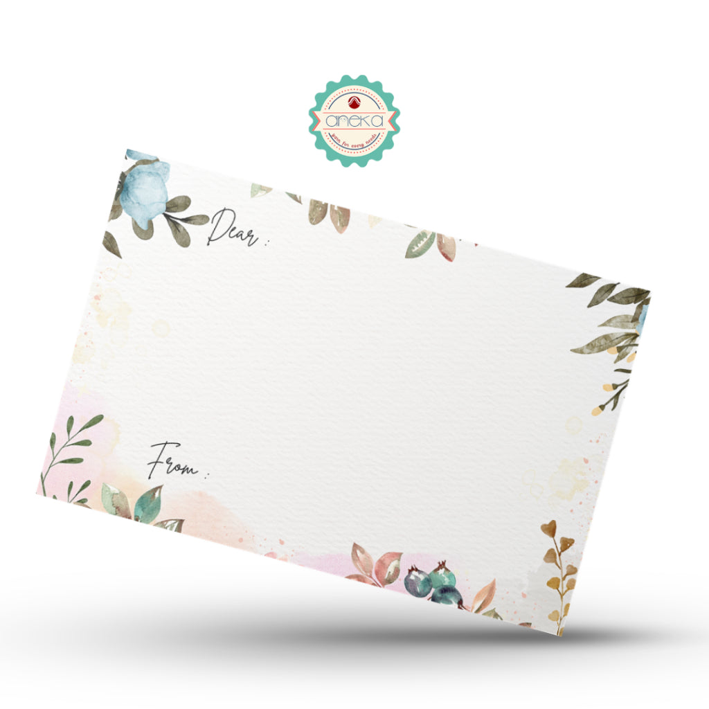 ANEKA - Greeting Card / Gift Card / Kartu Ucapan Buket Wisuda Polos Motif 7cm x 10cm
