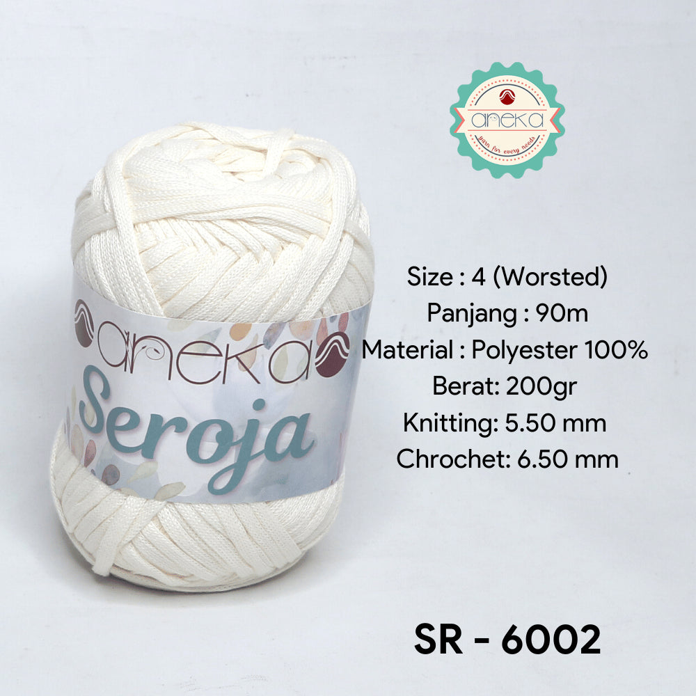 KATALOG - Benang Rajut Seroja / Pipih / Spaghetti Yarn - 200 GRAM