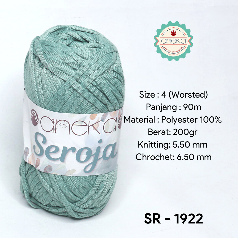 KATALOG - Benang Rajut Seroja / Pipih / Spaghetti Yarn - 200 GRAM