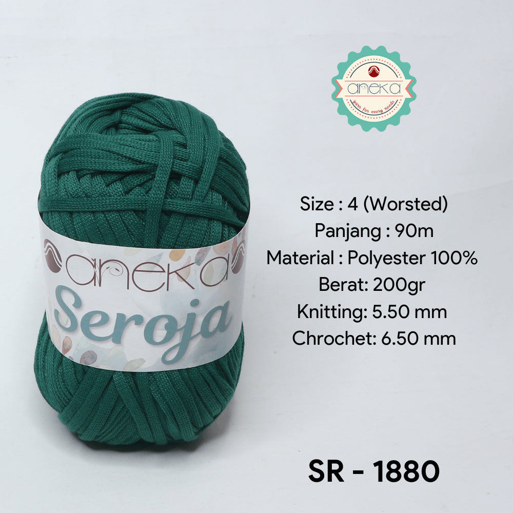 KATALOG - Benang Rajut Seroja / Pipih / Spaghetti Yarn - 200 GRAM