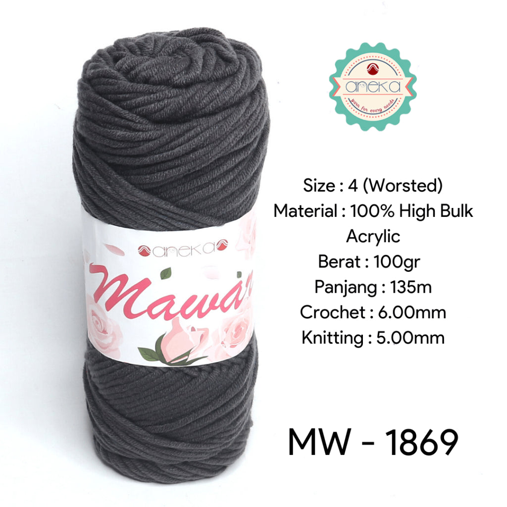 KATALOG - Benang Rajut Mawar / Soft Acrylic Yarn / 8 ply Milk Cotton Worsted / Katun Susu PART 3