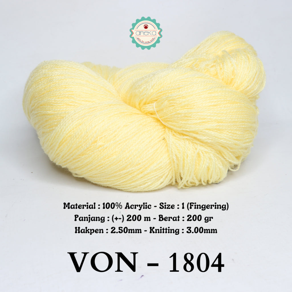 KATALOG - Benang Rajut Wool / Wol / Siet Yarn 200 gram VONEL (BENTUK HANK, TIDAK DIGULUNG) PART 1