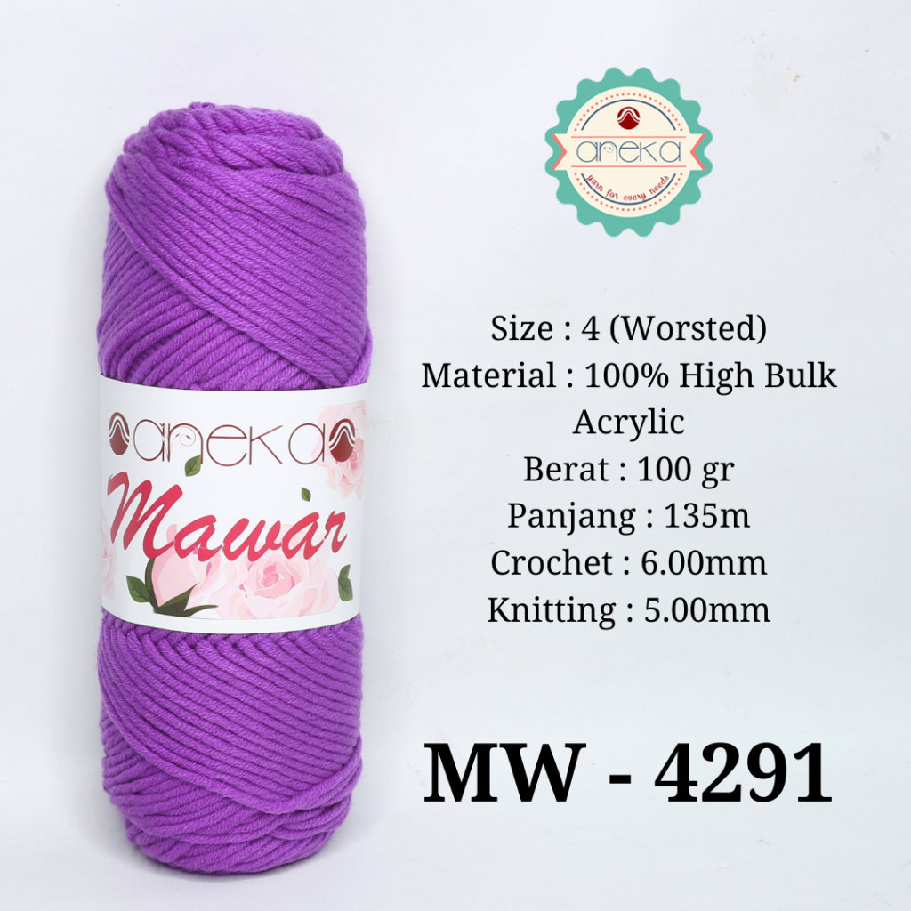 KATALOG - Benang Rajut Mawar / Soft Acrylic Yarn / 8 ply Milk Cotton Worsted / Katun Susu PART 3