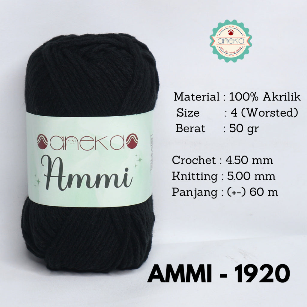 KATALOG - Benang Rajut Ammi / 100% Acrylic / 6 Ply Akrilik