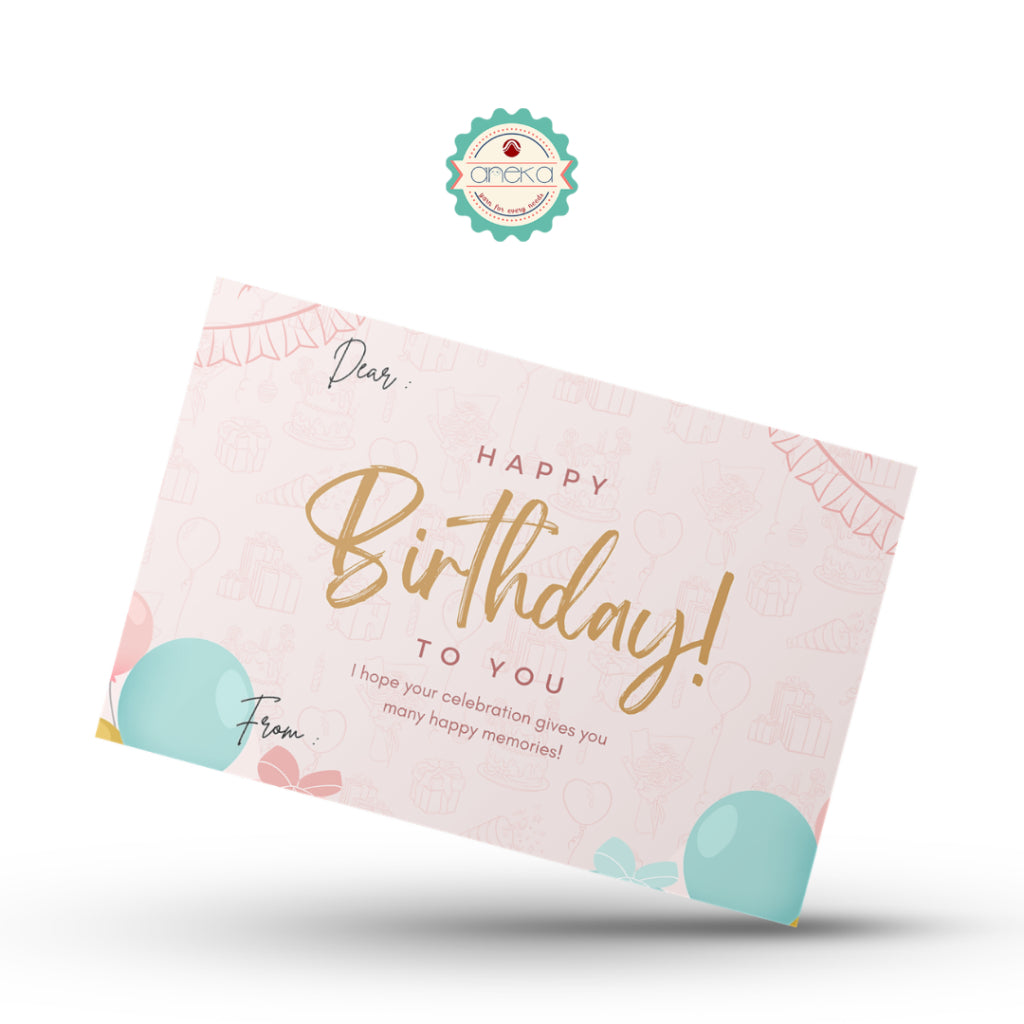 ANEKA - Greeting Card / Gift Card / Kartu Ucapan Buket Wisuda Polos Motif 7cm x 10cm