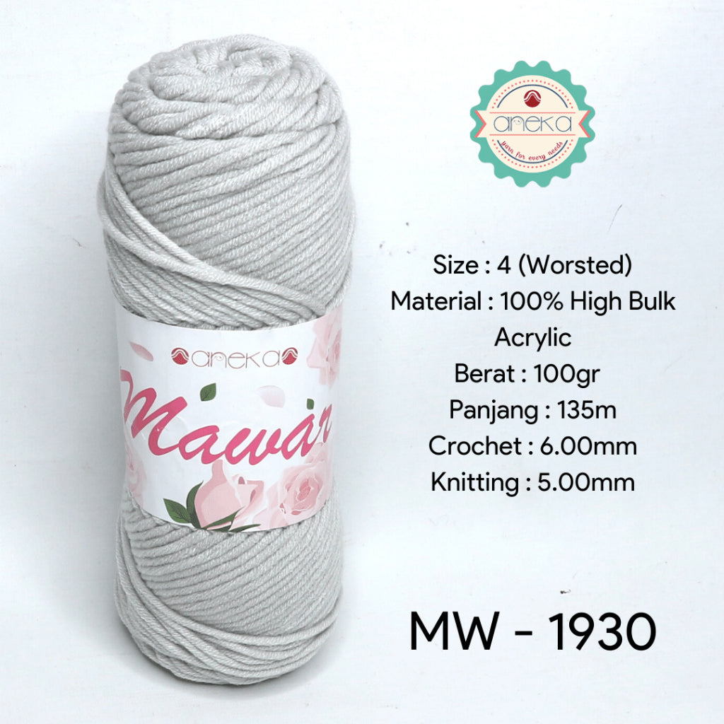 KATALOG - Benang Rajut Mawar / Soft Acrylic Yarn / 8 ply Milk Cotton Worsted / Katun Susu PART 3