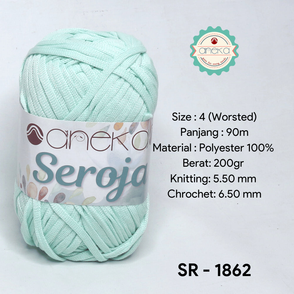 KATALOG - Benang Rajut Seroja / Pipih / Spaghetti Yarn - 200 GRAM